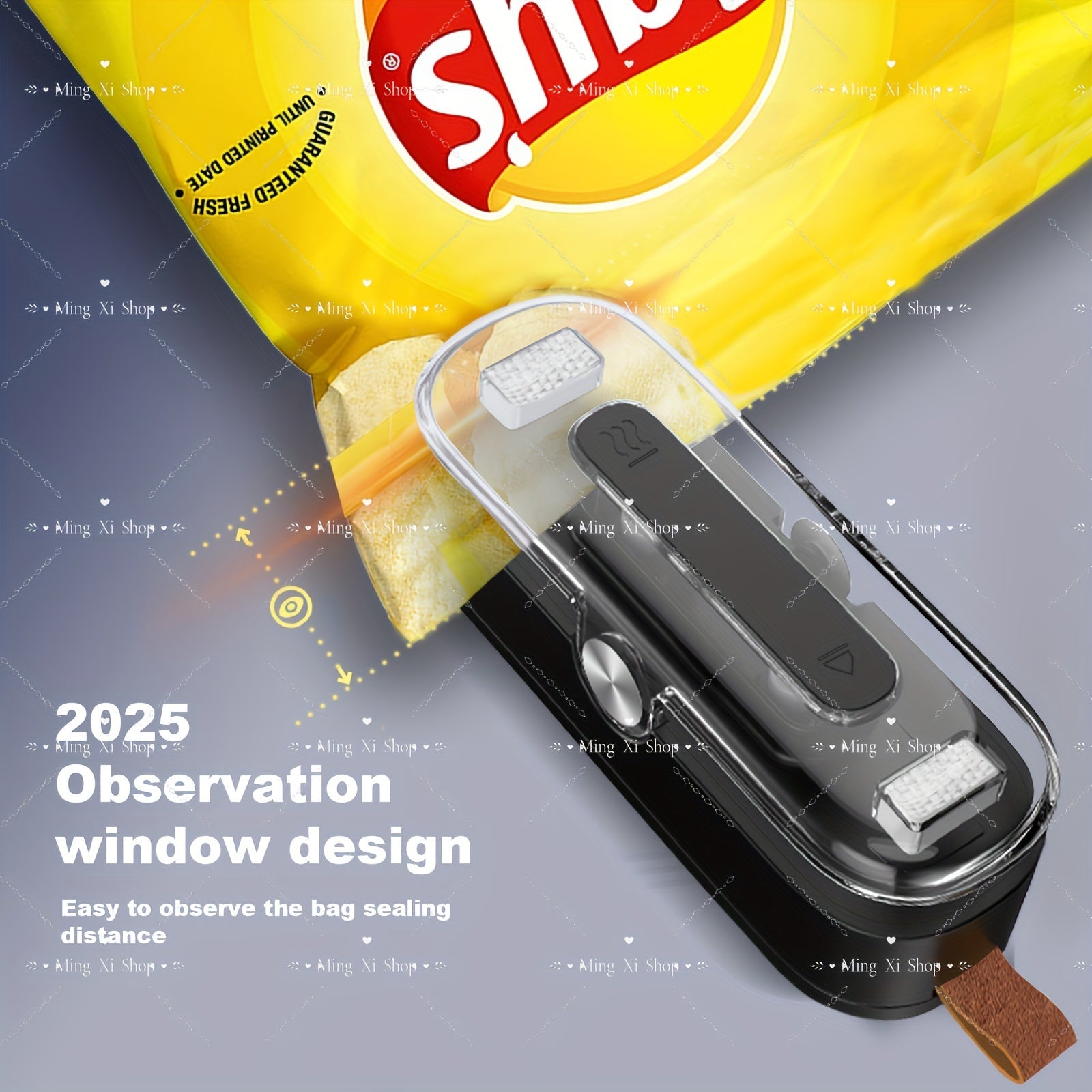 Mini Portable Food Vacuum Sealer and Cutter with Magnetic Mount