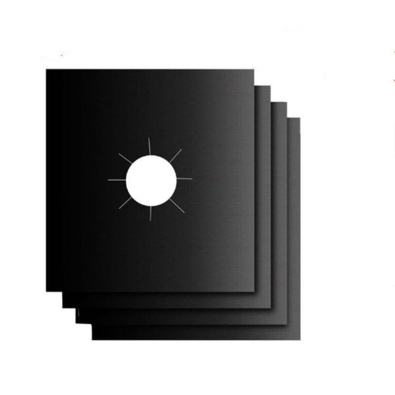 Washable PET Square Gas Stove Protector Pad Oil-Proof Anti-Fouling High-Temperature Resistant Kitchen Mat