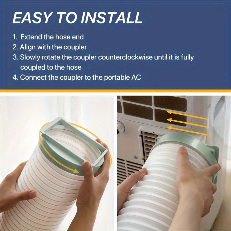 Portable Air Conditioner Hose 14.99cm Diameter 203.2cm Length Durable Polypropylene Iron