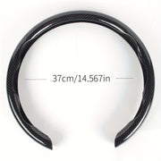 Karbon tolali rul boshqacha qopqog'i PU charm bilan yopishtiriladigan tutqich himoyachisi