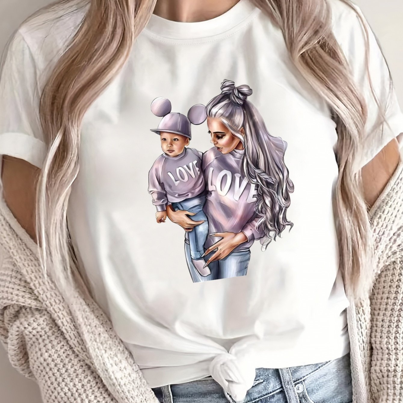 Camiseta suelta de gran tamaño para mujer, algodón transpirable, manga corta casual