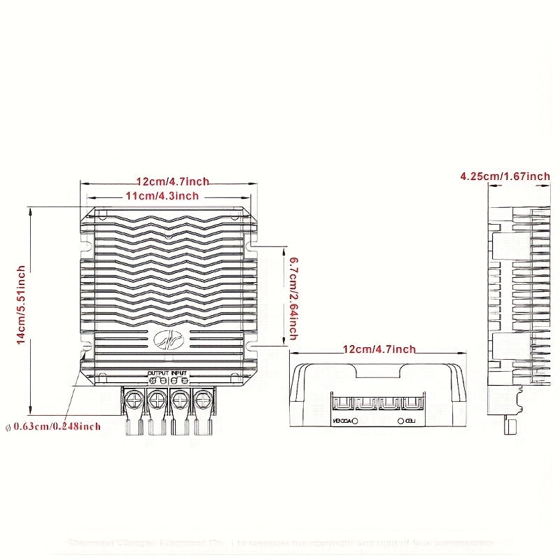 720W DC-DC Boost Converter 10V-20V to 24V 30A Automotive Industrial Power Module