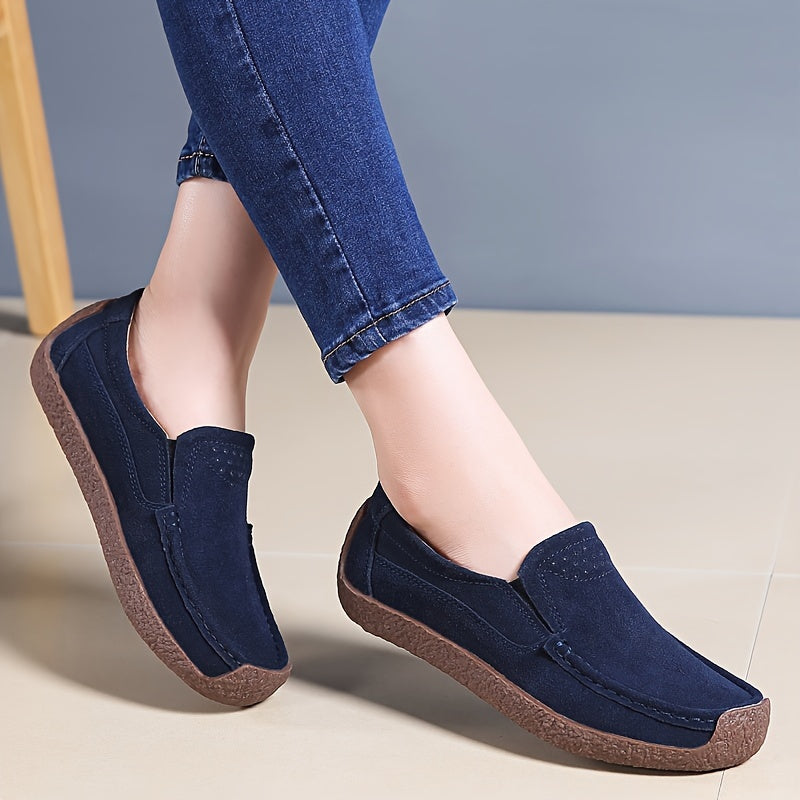 Women's Lightweight Slip-On Flats with Soft Sole for All Seasons