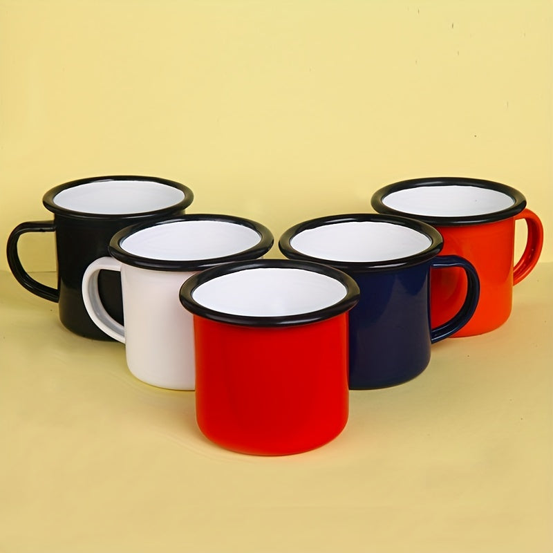 Taza de esmalte de 11oz para cafetería, restaurante, camping, viajes, barbacoa