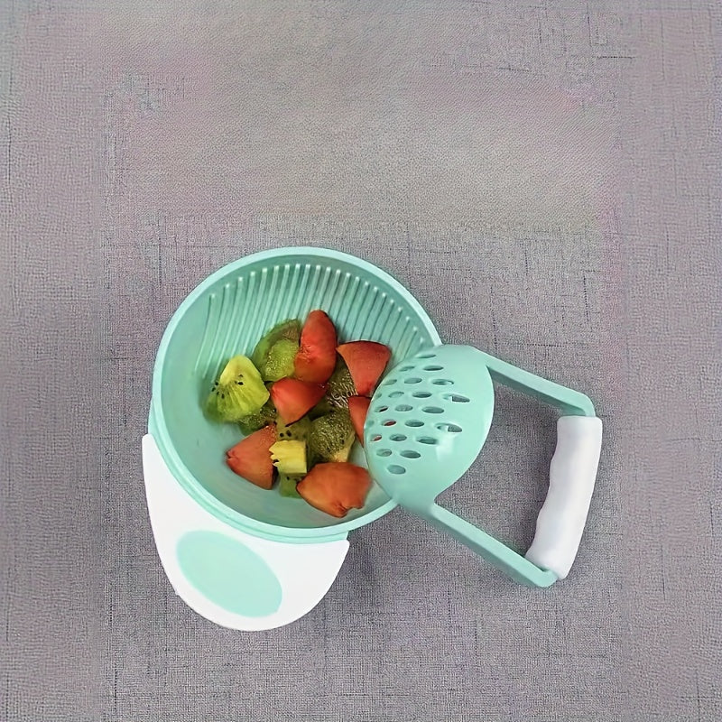 Handheld Fruit Masher Set with Bowl and Grater for Fresh Purees and Juices