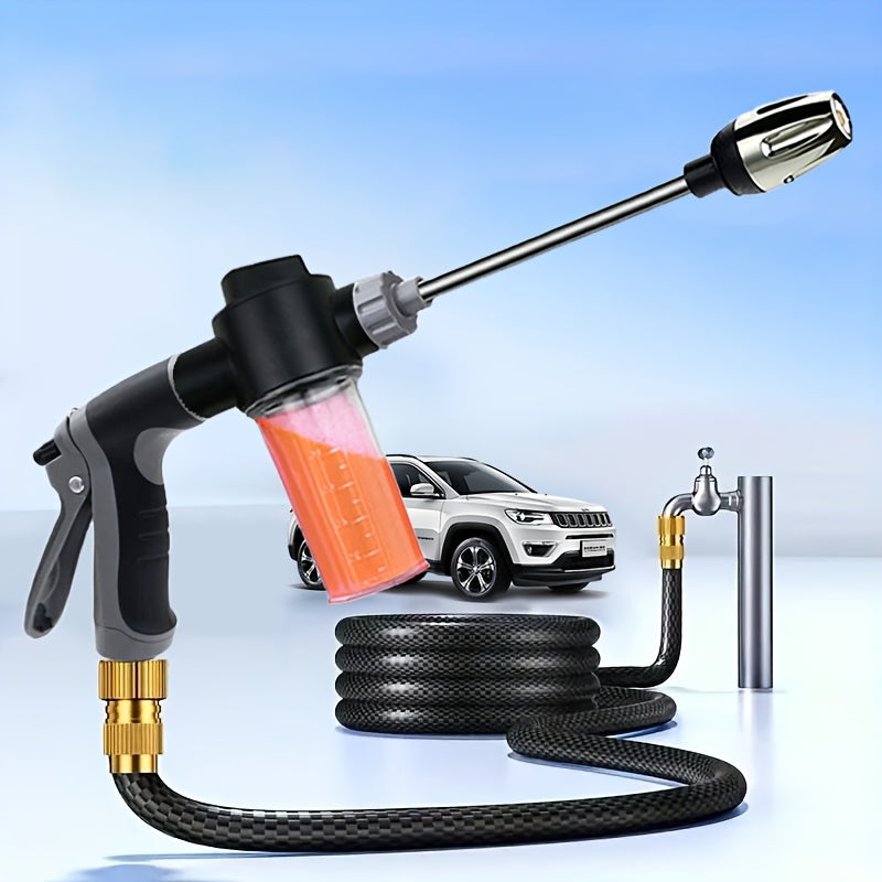 Multi-Function Car Washing Water Gun with Long Nozzle for RV and Garden Watering