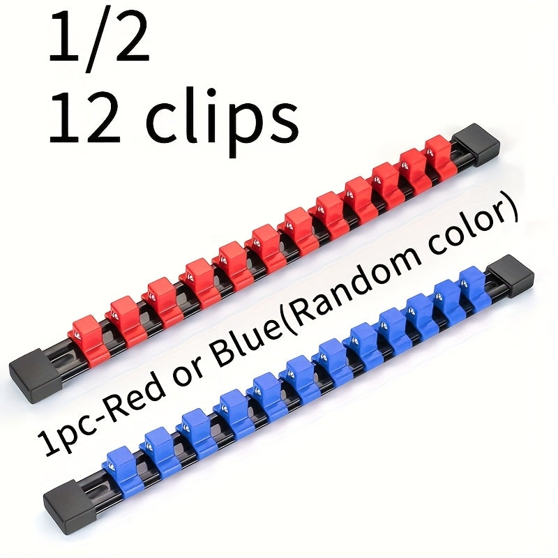 Socket Organizer Wall Rack for 1/4, 3/8, and 1/2 Inch Ratchet Sockets