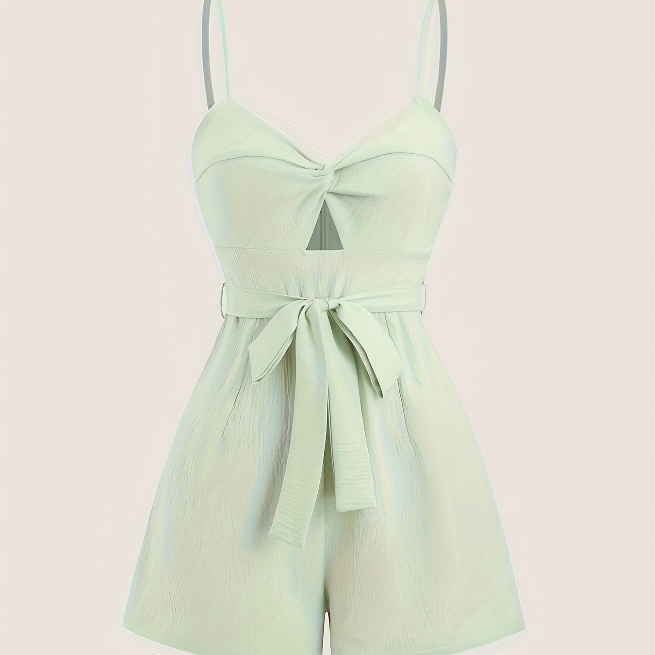 Women's Black Strapless Jumpsuit with Front Tie Casual Fashion