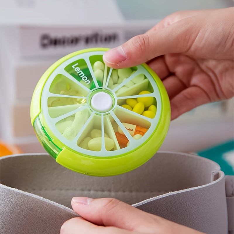 Portable Travel Pill Box 7 Compartments Pocket Size Medicine Organizer