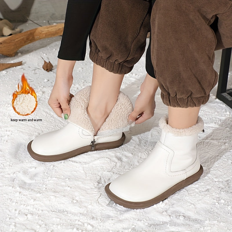 Women's Winter Thick Boots Soft-Soled Fashionable Classic Mom Boots