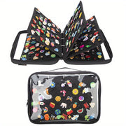 Shoe Charms Organizer Bag with 5 Pages Portable Storage for Shoe Accessories