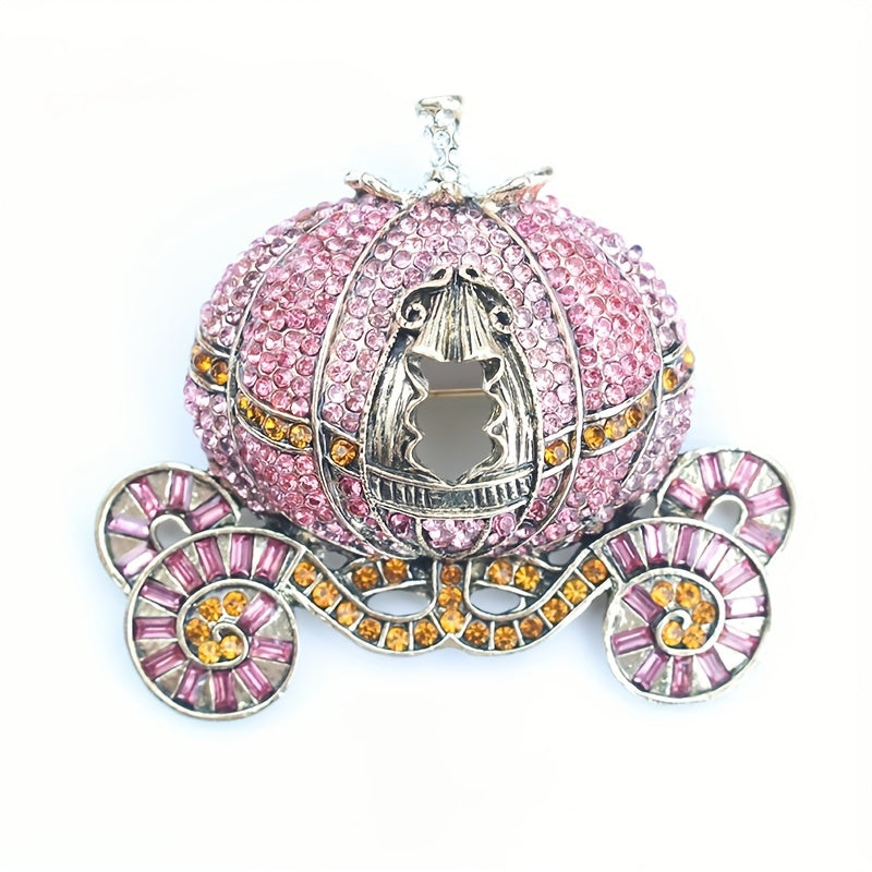 Optom mavjud - Qadimiy qovoq coach brosh, qayta ishlangan olmoslar bilan, ayollar uchun zamonaviy aksessuarlar, modali qish palto uchun, mukammal sovg'alar