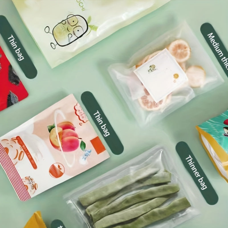 Kichkina portativ yopish mashinasi, yengil va sozlanadigan USB quvvatlanadigan snack sumkasi yopish mashinasi