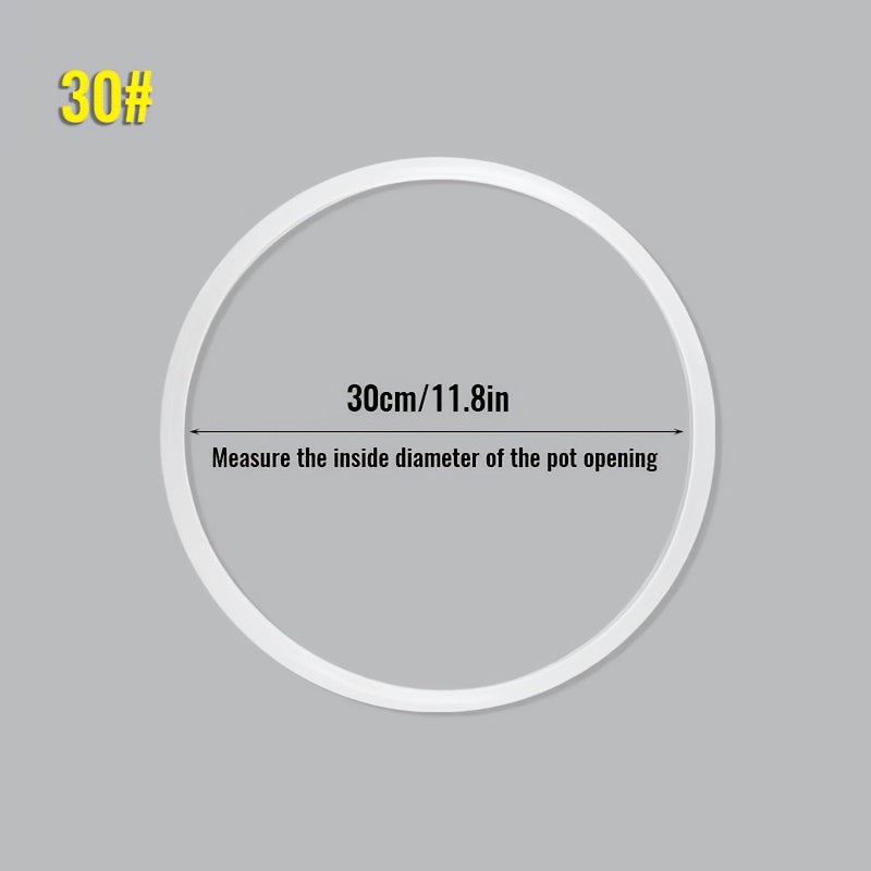 Turli o'lchamlar uchun silikon yuqori bosimli pishirish qozoni muhr halqasi - ichki pishirish idishi uchun oziq-ovqat darajasidagi kauchuk muhr - 16 sm dan 32 sm gacha bo'lgan qozonlarga mos keladi