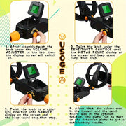 Lightweight Metal Detector for Beginners Battery-Powered Adjustable Stem Handle Grip
