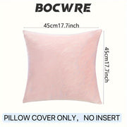 Velvet Pillow Covers with Zipper Closure Machine Washable 100% Polyester for Sofa Bed Car Decor