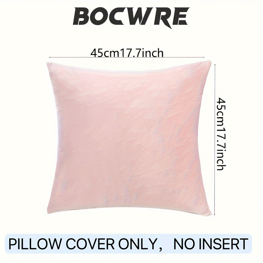 Velvet Pillow Covers with Zipper Closure Machine Washable 100% Polyester for Sofa Bed Car Decor