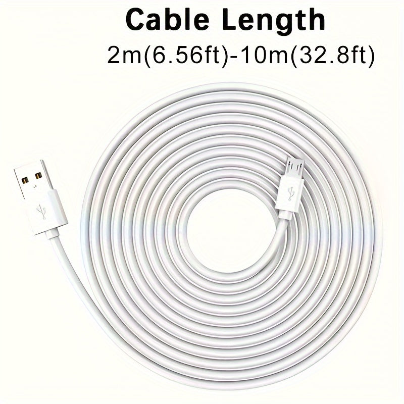 Micro-USB Power Cable for Security Cameras 5V No Battery Needed