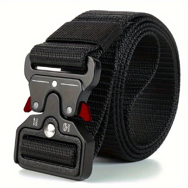 Outdoor Training Belt for Men and Women Non-Metallic Waist Belt with Plastic Safety Buckle
