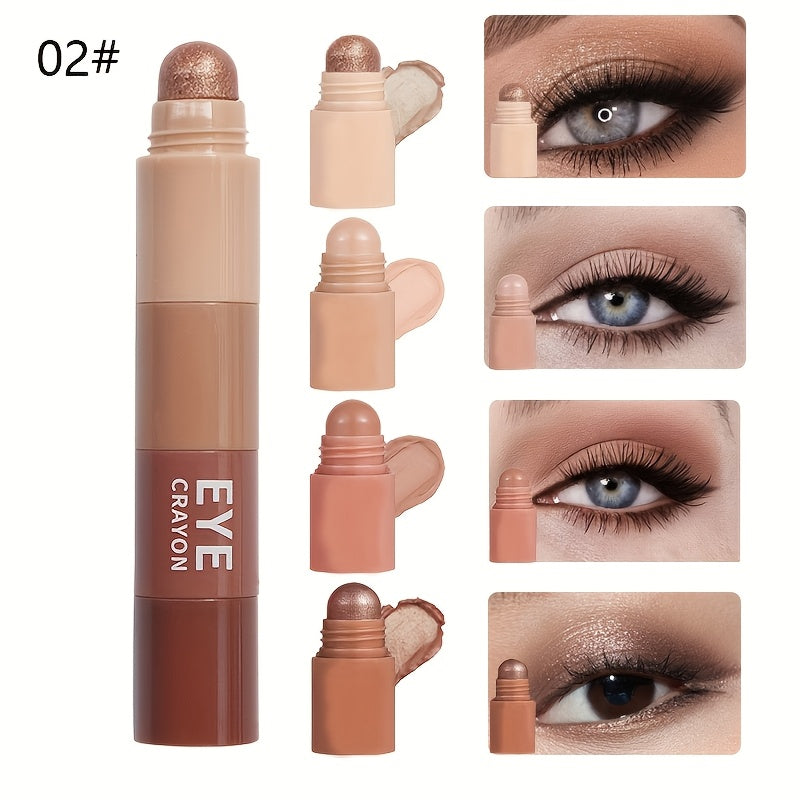 Crema de ojos para mujeres y lápiz de sombra de ojos multicolor tamaño mini de viaje