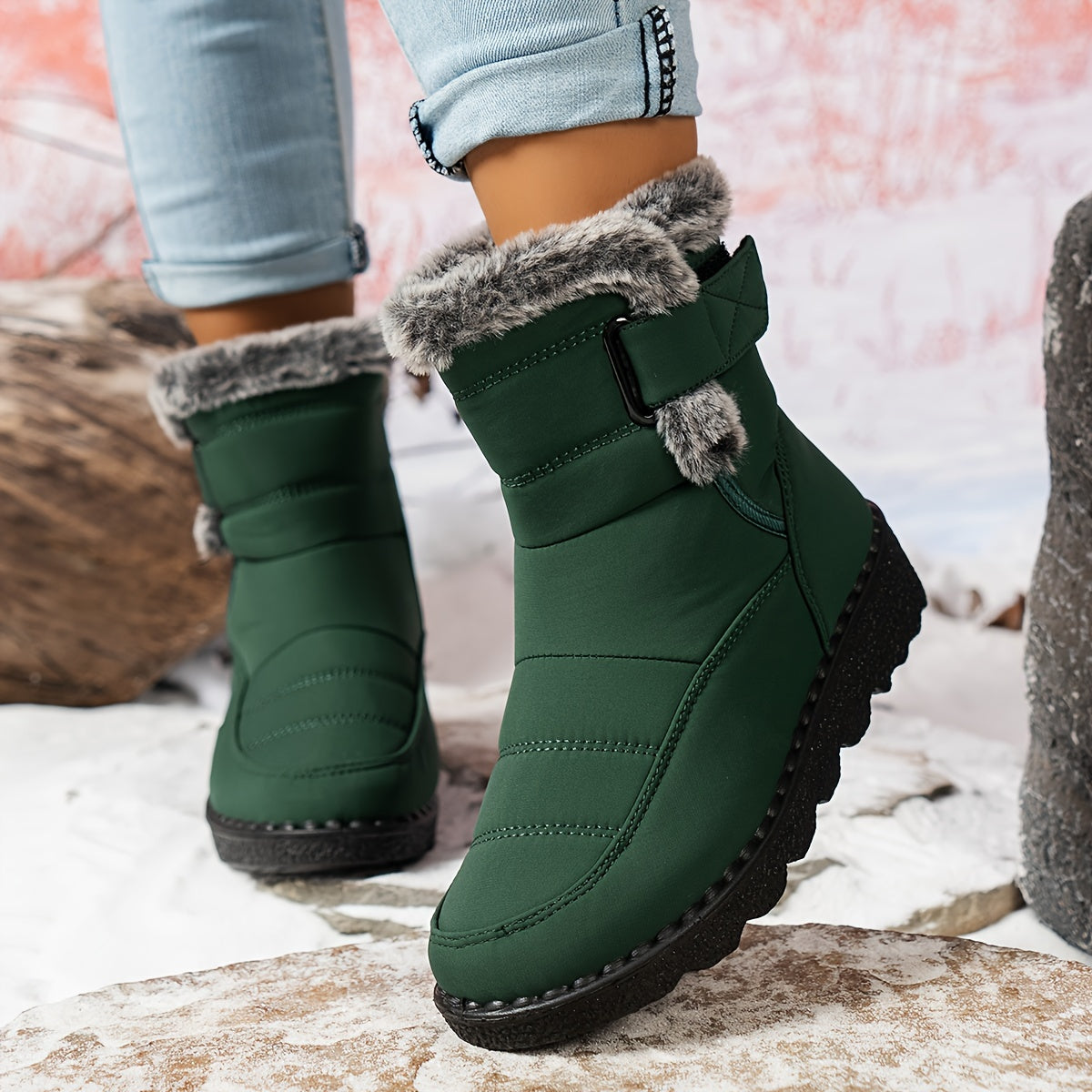 Women's Waterproof Winter Snow Boots Anti Slip Warm Footwear