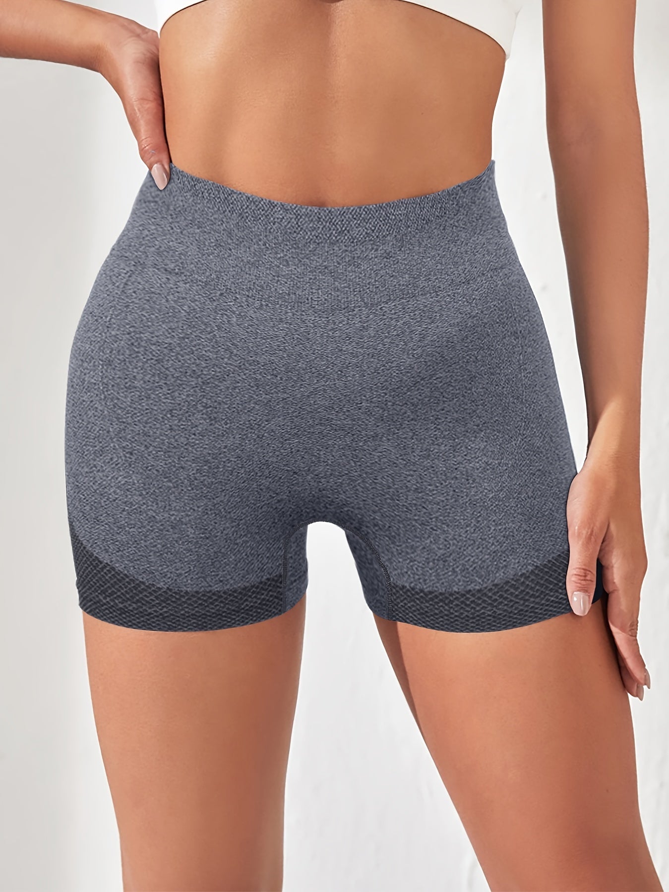 5-Pack Yuqori Bel Hip Ko'taruvchi Yoga Shortlari Ayollar Uchun, Seamless Trikotaj Matolari, O'rtacha Qo'llab-quvvatlash, 60% Polyester, 30% Polyamide, 10% Elastane, Bir Rang, 245gsm - Ichki Kiymlar va Ichki Kiymlar