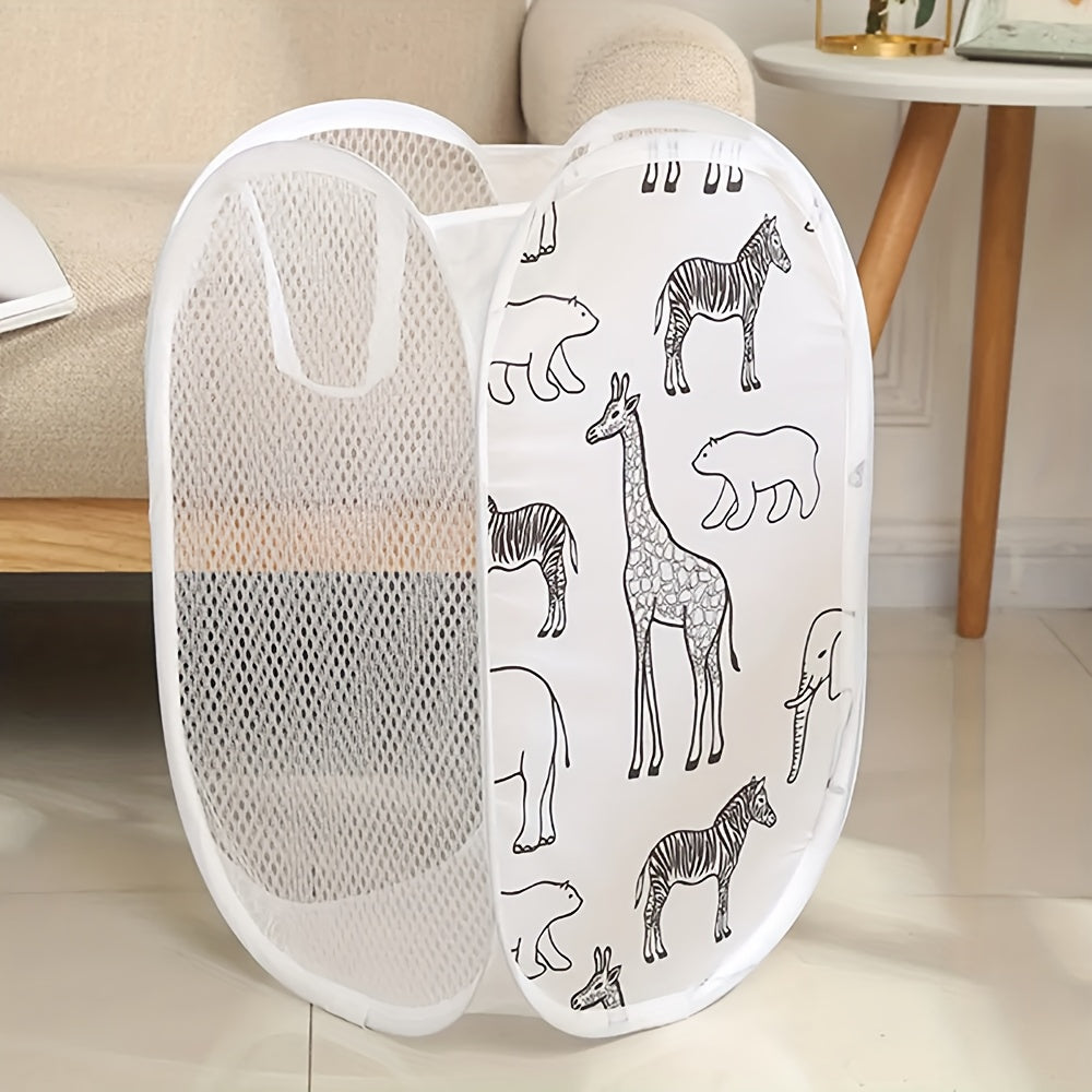 Fabric Laundry Basket for Bathroom Storage and Organization