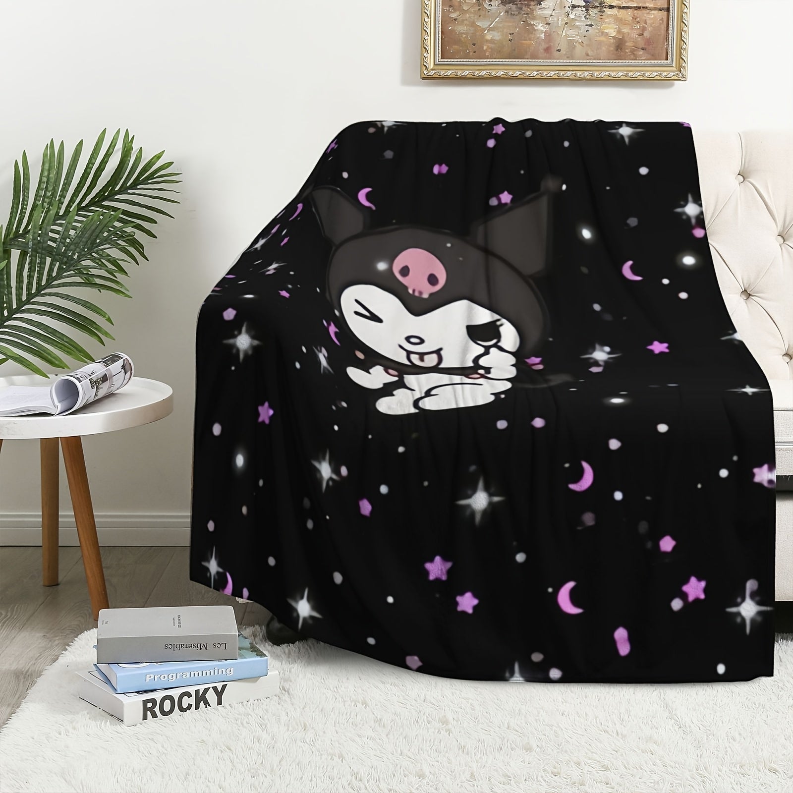 Kids Flannel Blanket Soft Polyester Digital Printed Knitted Cozy Warm Gift