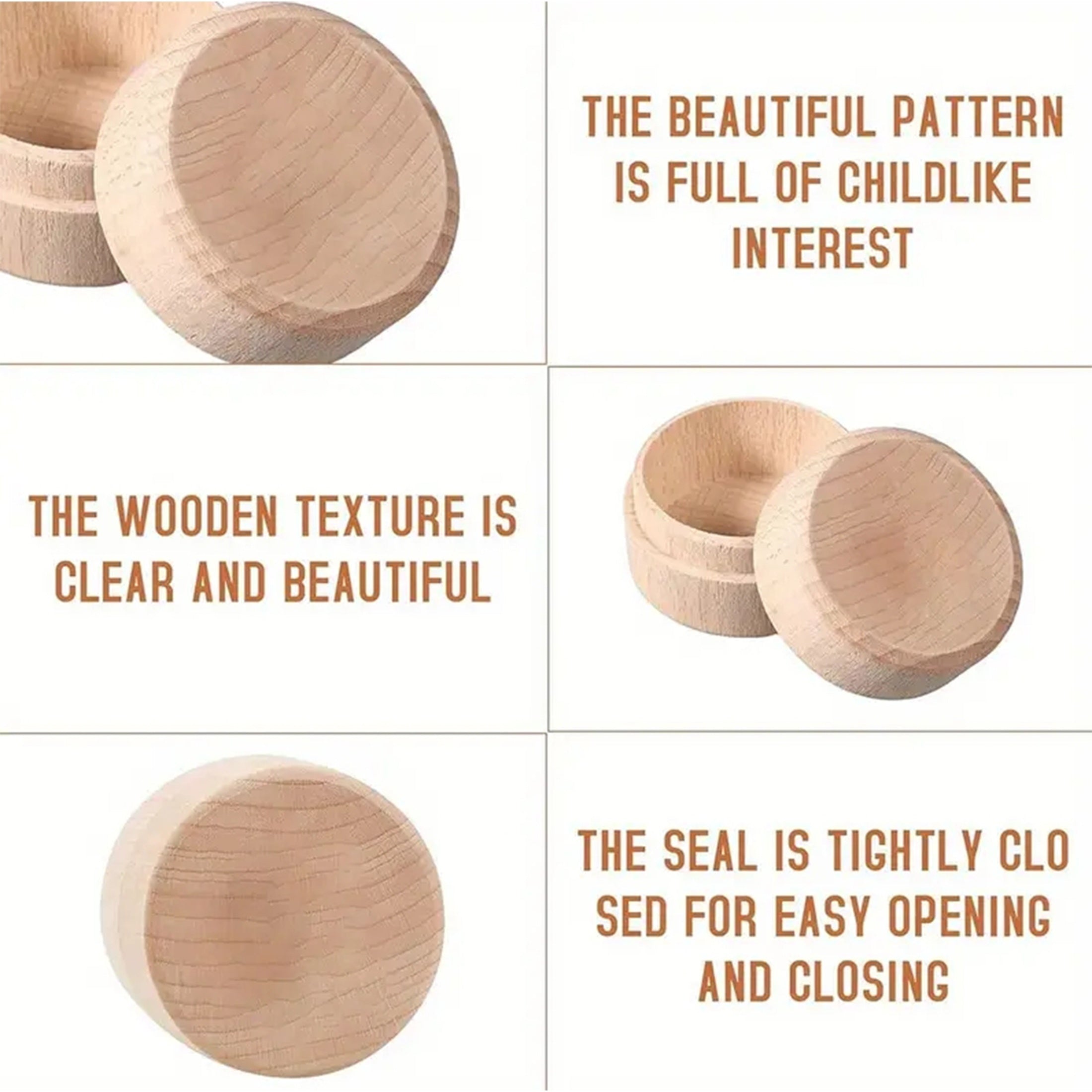 Set de caja de recuerdos de madera personalizada para el primer corte de cabello, hada de los dientes y almacenamiento de recuerdos del cordón umbilical