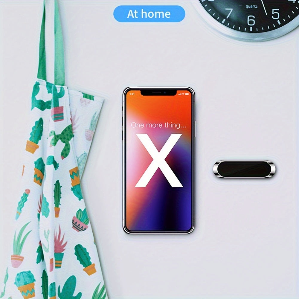 Universal Aluminum Car Phone Holder Magnetic Dashboard Mount Adhesive Adjustable