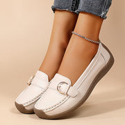 Women's Slip-On Loafers with Sequin Embellishments Lightweight Comfort TPR Sole