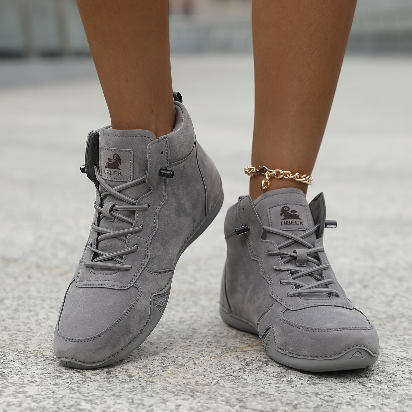 Unisex Leather Octopus Style Cross-Training Work Boots Slip-On