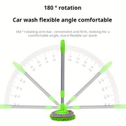 Kit de limpieza de coches 13 piezas, mopa extensible, cepillos de fregar, limpiador de neumáticos, plástico duradero