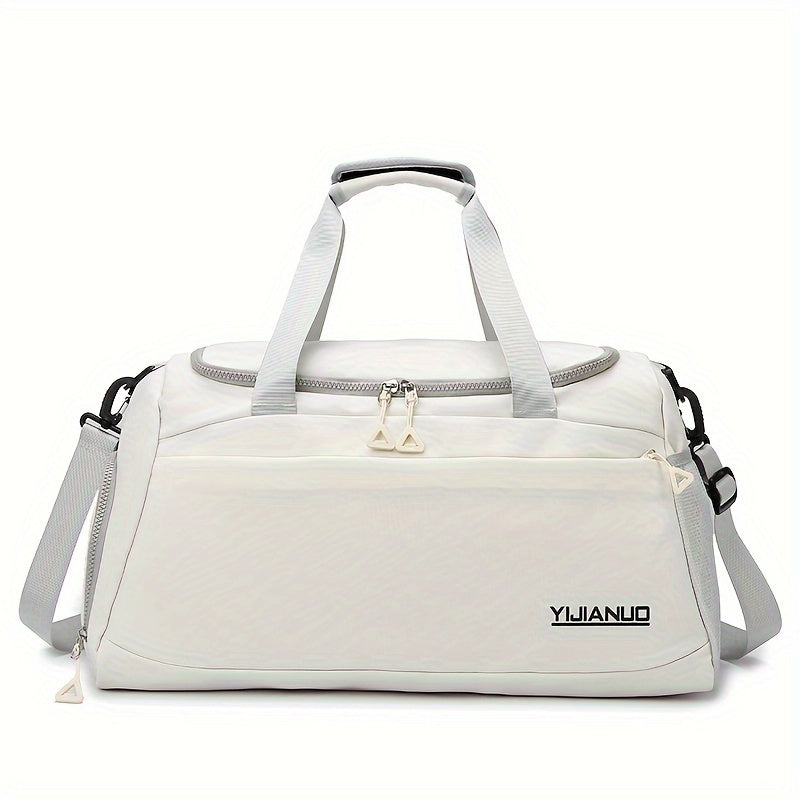 Nylon Duffle Bag with Wet Dry Separation for Business Travel and Gym in Multiple Colors