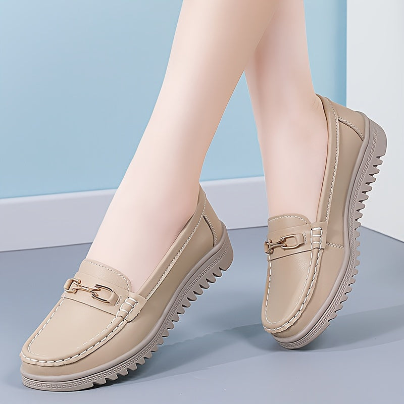 Women's Casual Slip-On Sneakers Flat Shoes Breathable Anti-Shock All Seasons