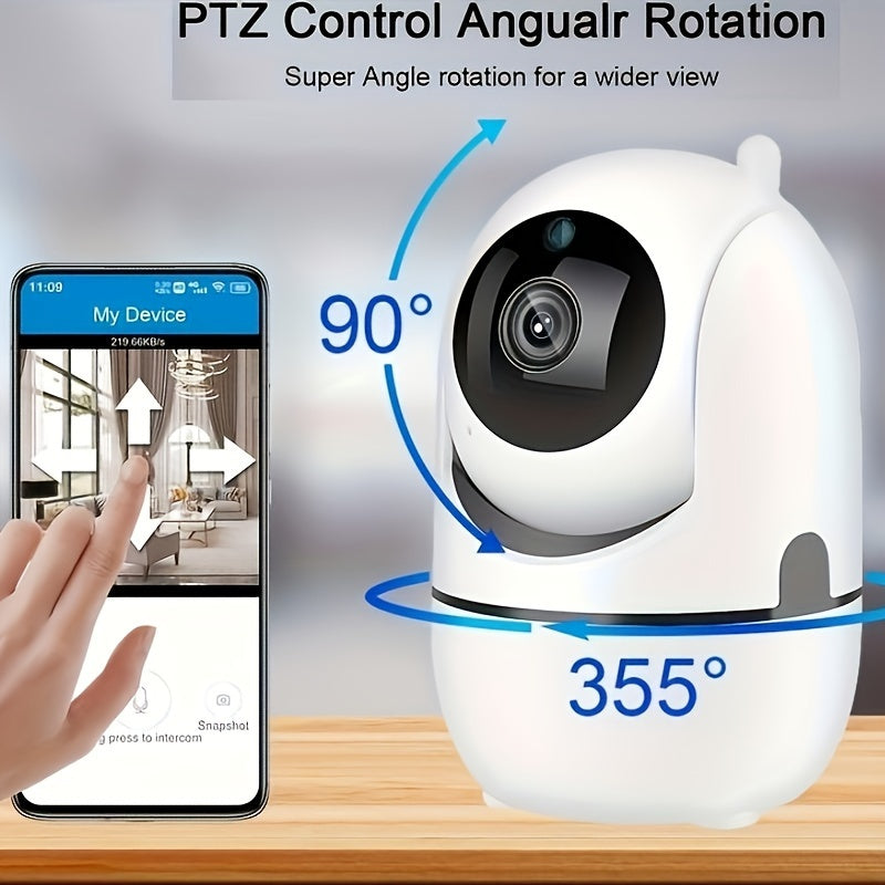 AI-Powered WiFi Security Camera 360° Night Vision Two-Way Audio Indoor Outdoor Surveillance