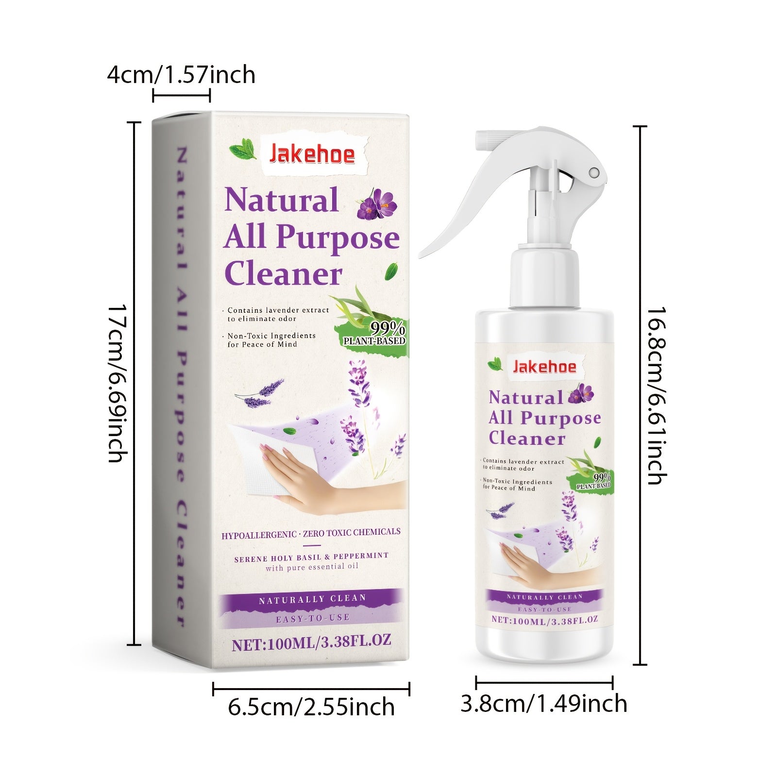 Barcha maqsadlar uchun oshxona tozalash spreyi, natriy bikarbonat dog'larni olib tashlovchi