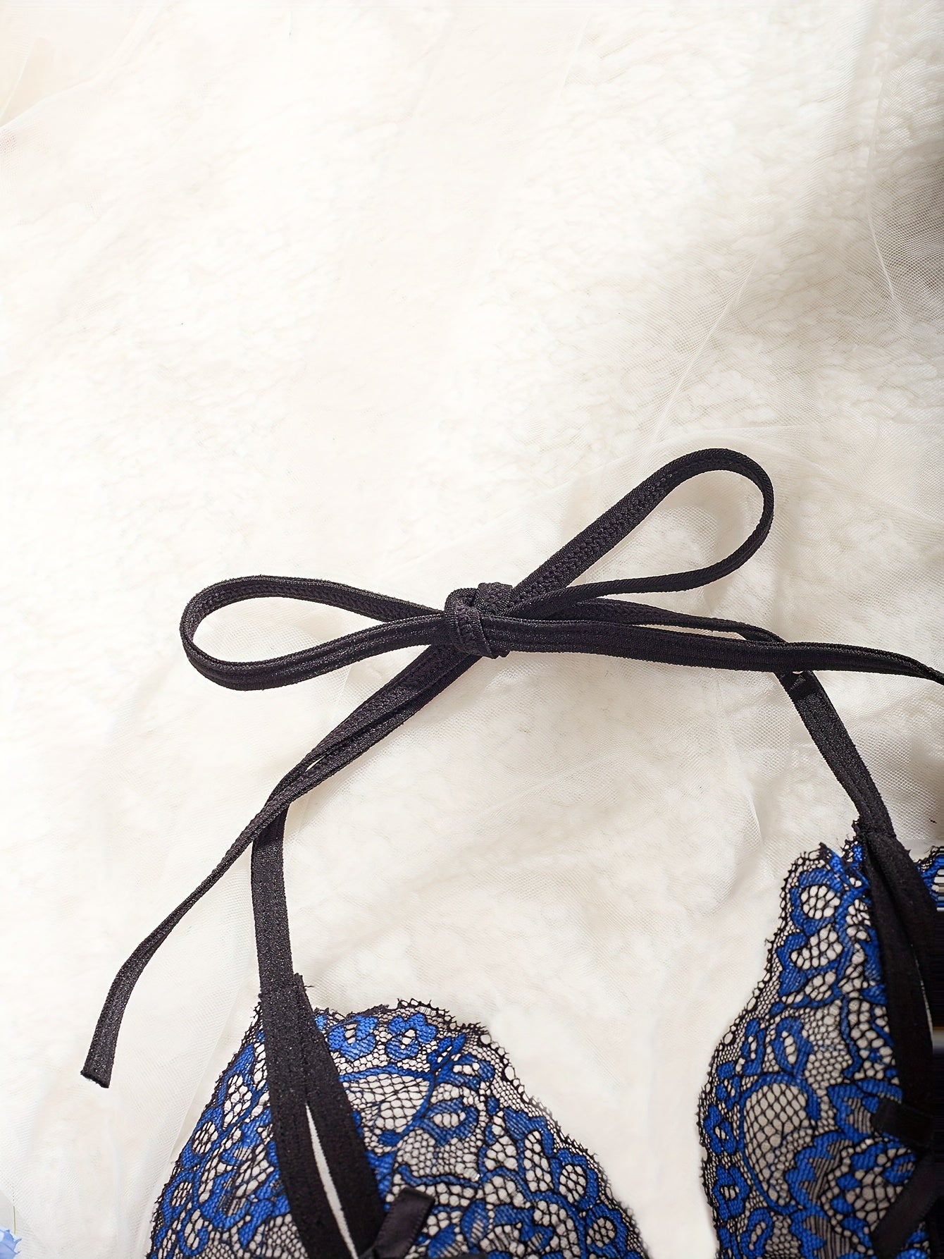 Women's Floral Lace Teddy with Open Crotch Lingerie