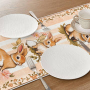 Easter Bunny Throw Blanket with Carrots Paisley Pattern for Spring Home Decor