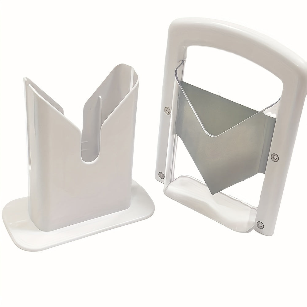 Bagel non uchun pishirish uchun zanglamaydigan po'latdan yasalgan, sirpanmaydigan tutqichli, chidamli asosli, uyda va tabiatda foydalanish uchun mukammal bo'lgan non kesgich