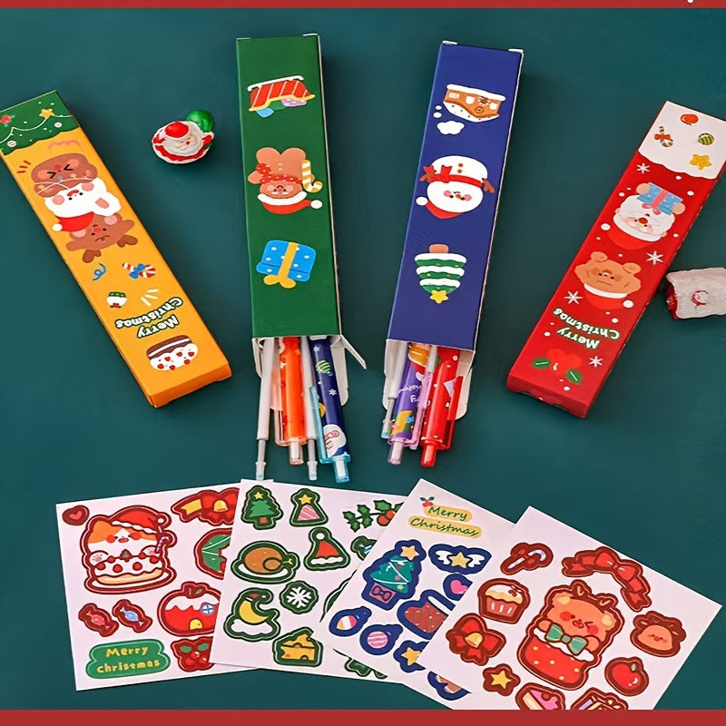 Christmas Stationery Set Creative Holiday Gift 5-Piece Cute Stationery Collection