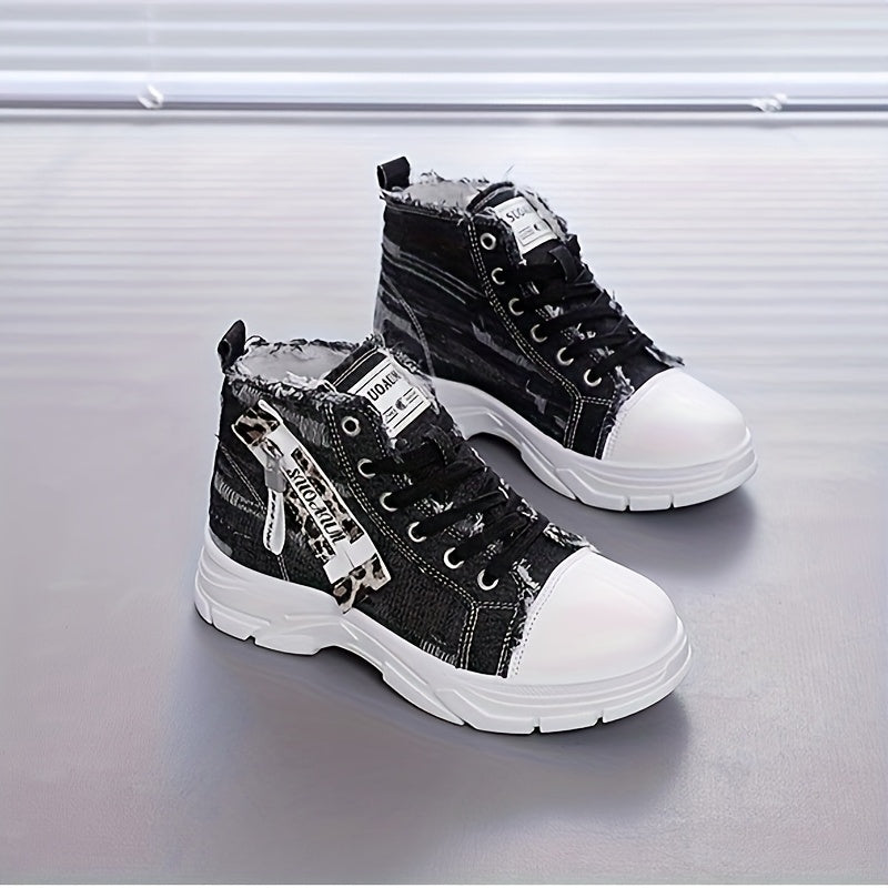 Women's Thick-Soled Casual Sneakers Wide Fit Outdoor Shoes