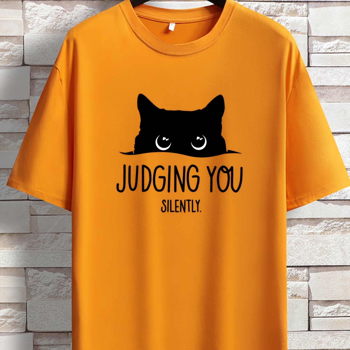 2023 yil bahor-yaz qisqa yengli T-ko'ylak, yosh erkaklar uchun Amerika moda logotipi bosma, yumaloq bo'yin va tasodifiy uslubga ega.