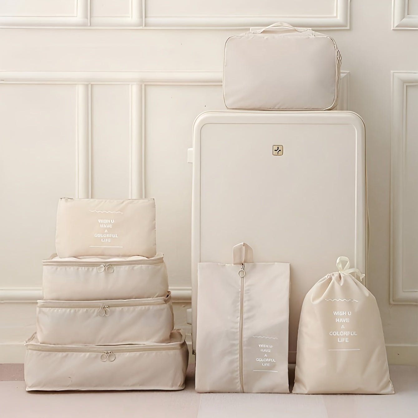 Maternity Organizer Bag Set 7 Pieces Polyester Travel and Hospital Storage