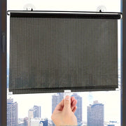 Black PVC Twill Roller Blinds for Windows and Balconies Heat Insulation Non-Perforated