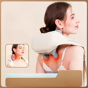 6D yelka va bo'yin massajchisi, USB quvvatlanadi, oila va do'stlar uchun ideal sog'liq sovg'asi, haqiqiy qo'l bilan massaj tajribasi, bo'yin va orqa massajchilari.