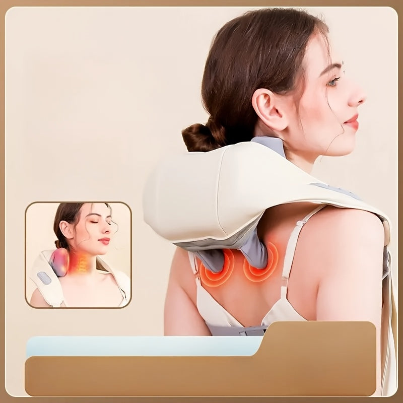 6D yelka va bo'yin massajchisi, USB quvvatlanadi, oila va do'stlar uchun ideal sog'liq sovg'asi, haqiqiy qo'l bilan massaj tajribasi, bo'yin va orqa massajchilari.