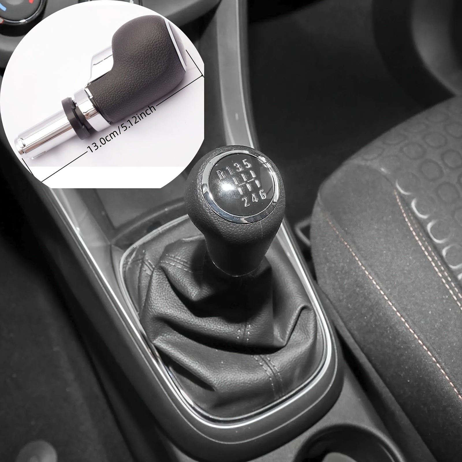 Universal Black Chrome Gear Shift Knob for Manual Transmission