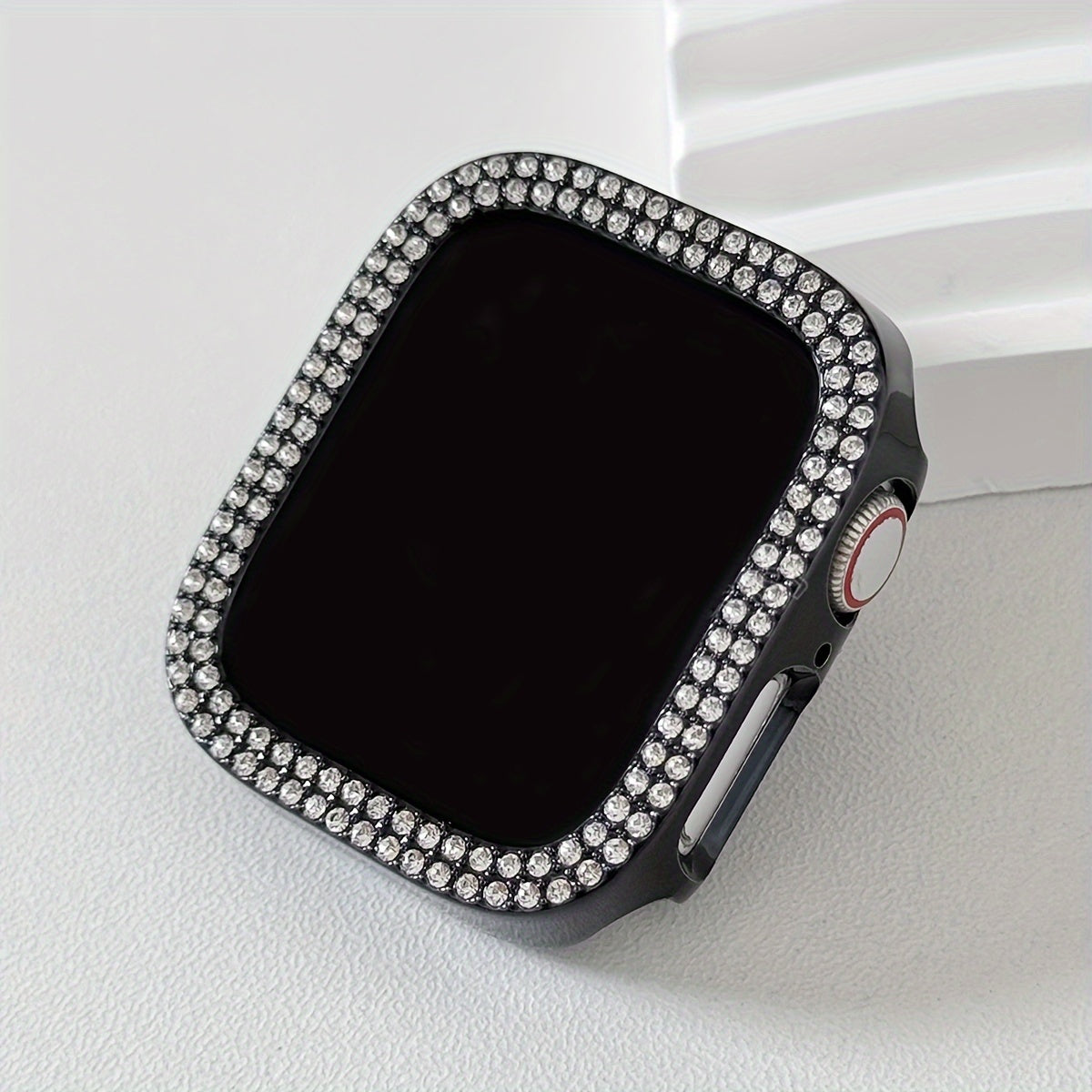 Women's Rhinestone Decor Protective Watch Case for Apple Watch 38-49mm Hard Shell Lightweight