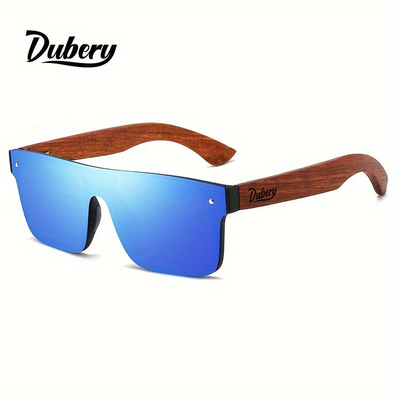 Men's Polarized Wooden Temples Fashion Glasses for Hiking Fishing Camping